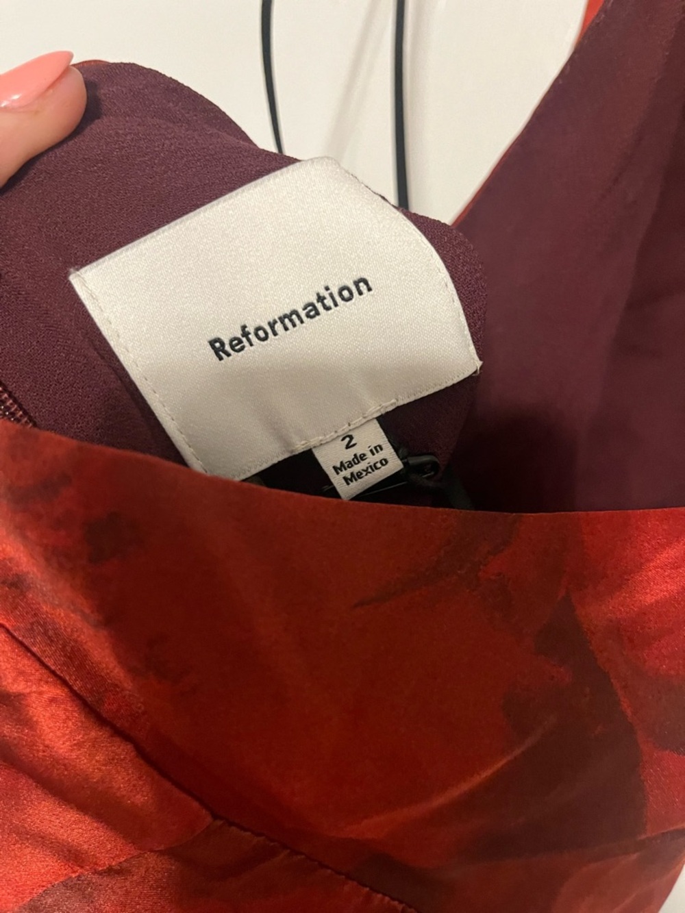 NWT Reformation Emeline Silk Dress - Picture 5 of 6